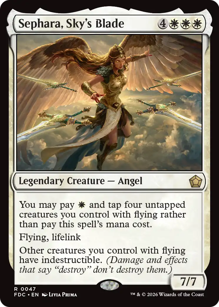 Sephara, Sky's Blade [Foundations Commander] | Card Citadel