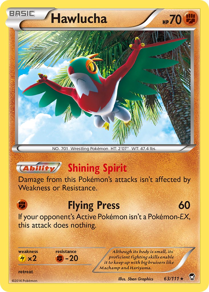 Hawlucha (63/111) (Cosmos Holo) (Blister Exclusive) [XY: Furious Fists] | Card Citadel