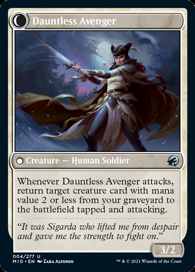 Bereaved Survivor // Dauntless Avenger [Innistrad: Midnight Hunt] | Card Citadel