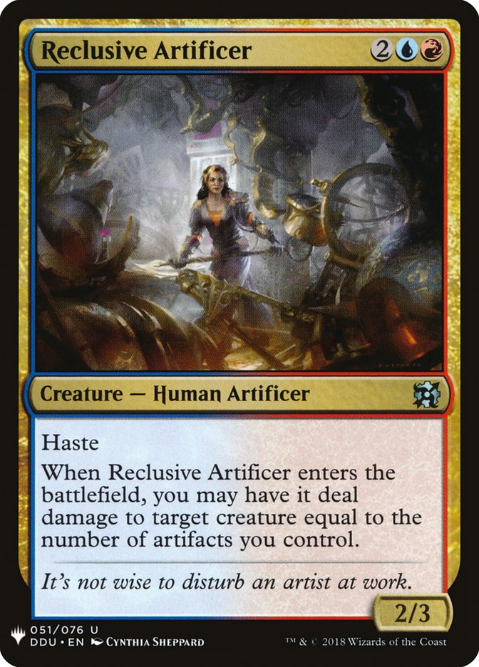 Reclusive Artificer [Mystery Booster] | Card Citadel