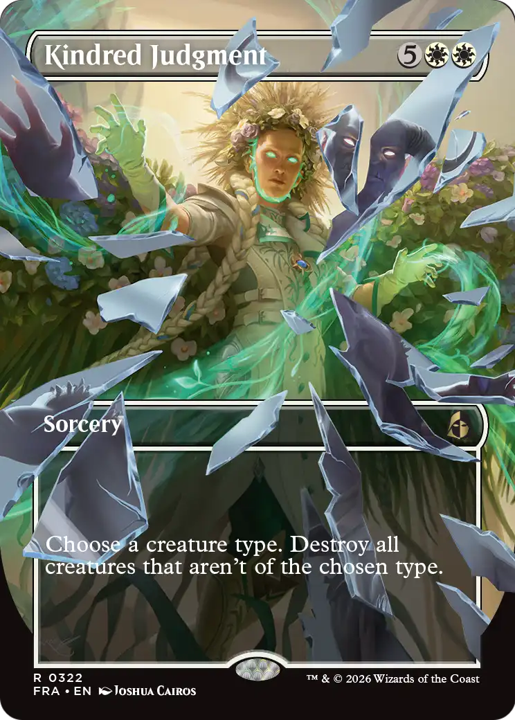 Kindred Judgment (Borderless) [Reality Fracture] | Card Citadel