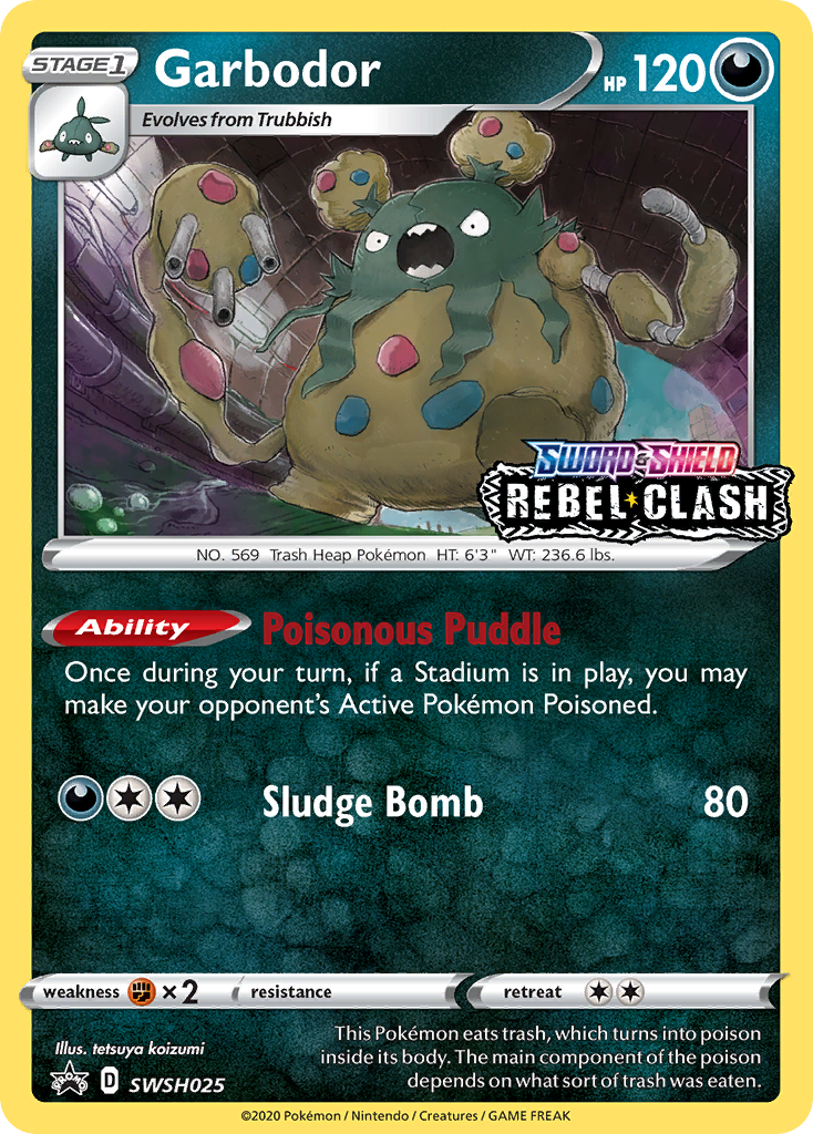 Garbodor (SWSH025) (Prerelease Promo) [Sword & Shield: Black Star Promos] | Card Citadel