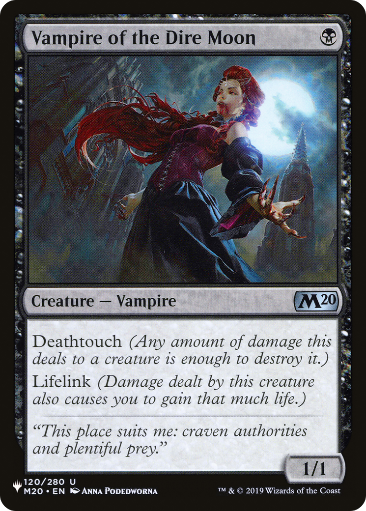 Vampire of the Dire Moon [The List Reprints] | Card Citadel