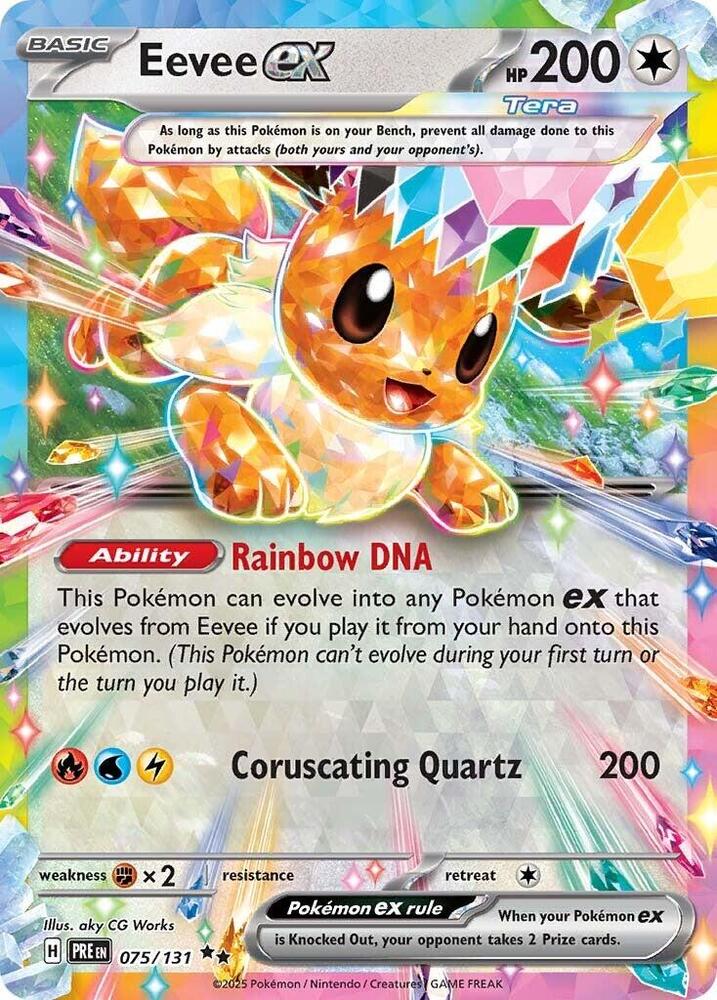 Eevee ex (075/131) [Scarlet & Violet: Prismatic Evolutions] | Card Citadel