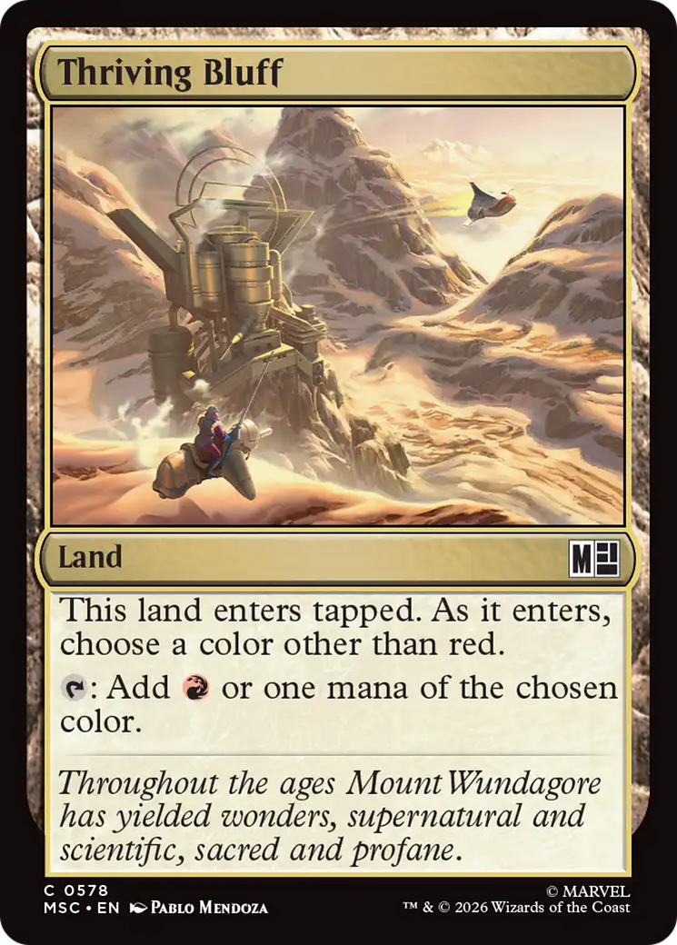 Thriving Bluff [Marvel Super Heroes Commander] | Card Citadel
