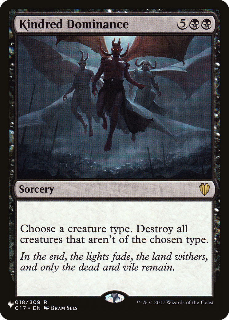 Kindred Dominance [The List] | Card Citadel