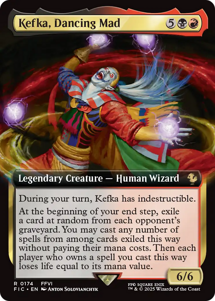 Kefka, Dancing Mad (Extended Art) [FINAL FANTASY Commander] | Card Citadel