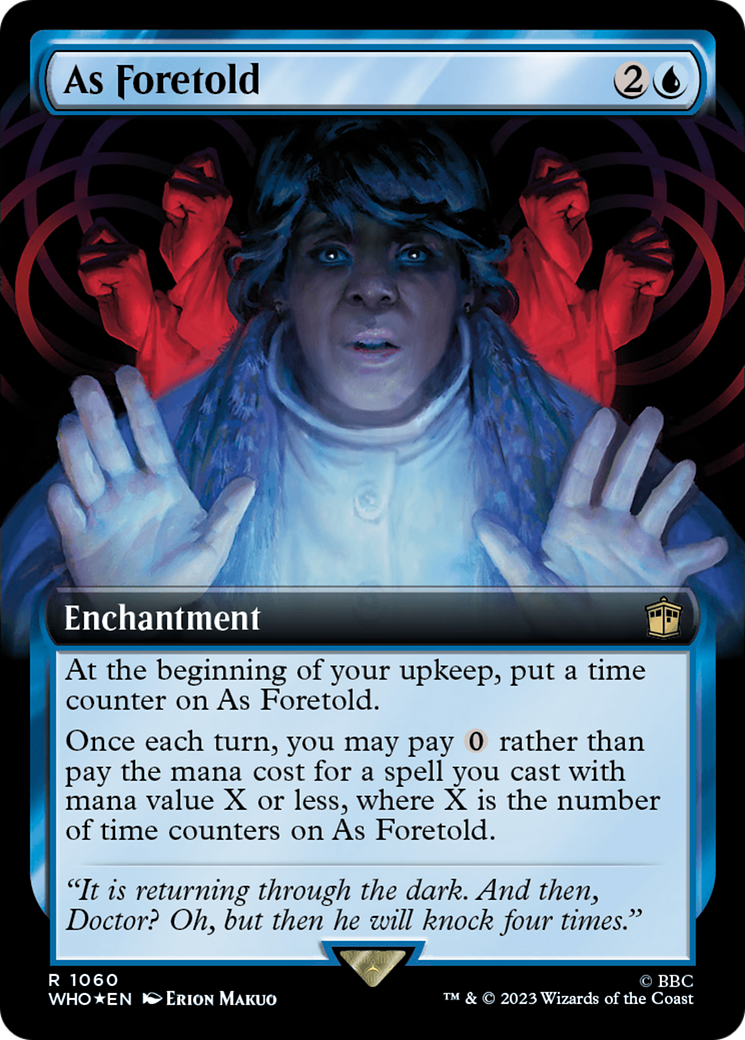 As Foretold (Extended Art) (Surge Foil) [Doctor Who] | Card Citadel