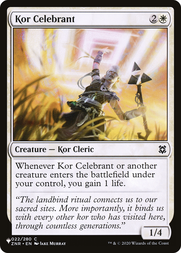 Kor Celebrant [The List] | Card Citadel