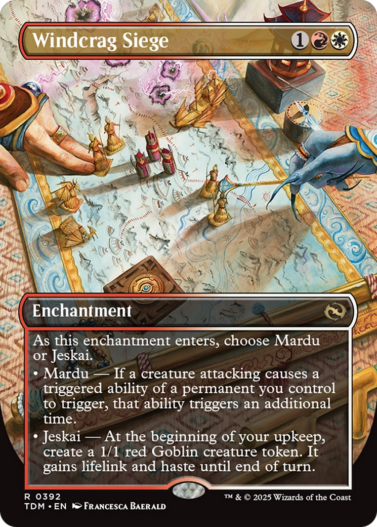 Windcrag Siege (Borderless) [Tarkir: Dragonstorm] | Card Citadel