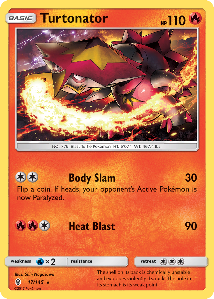 Turtonator (17/145) [Sun & Moon: Guardians Rising] | Card Citadel