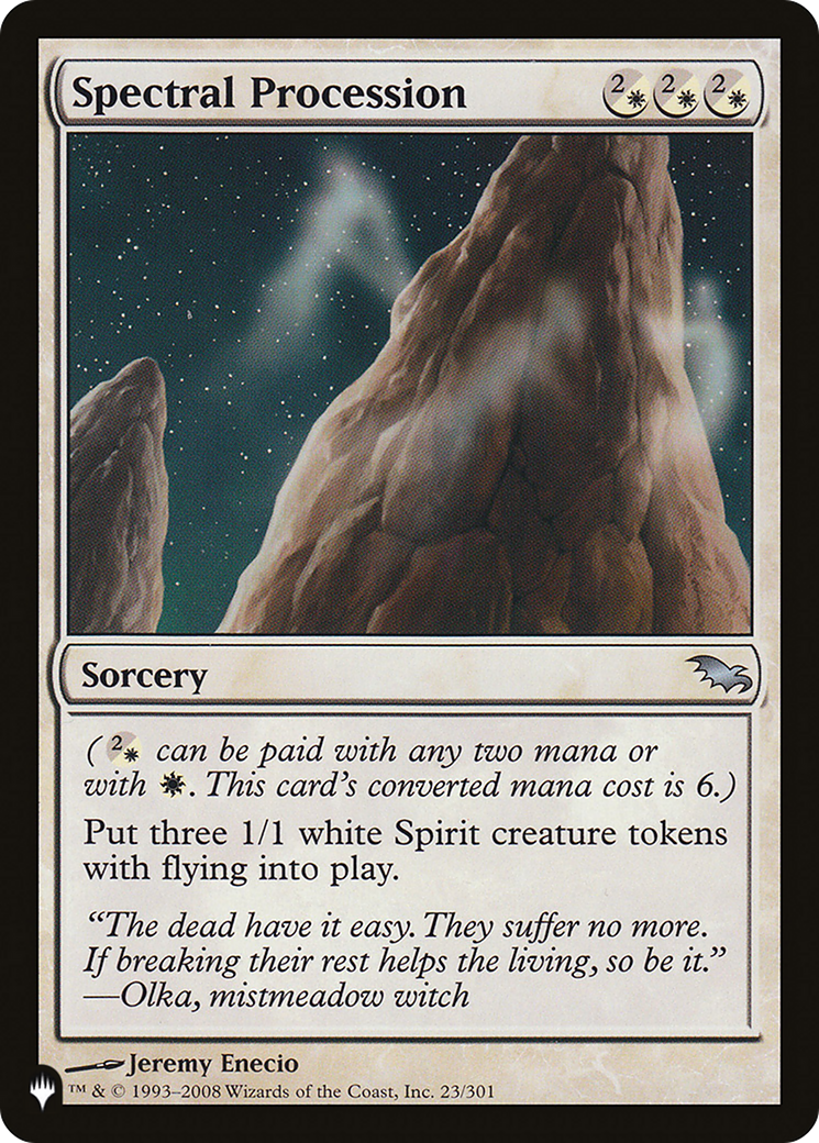 Spectral Procession [The List Reprints] | Card Citadel