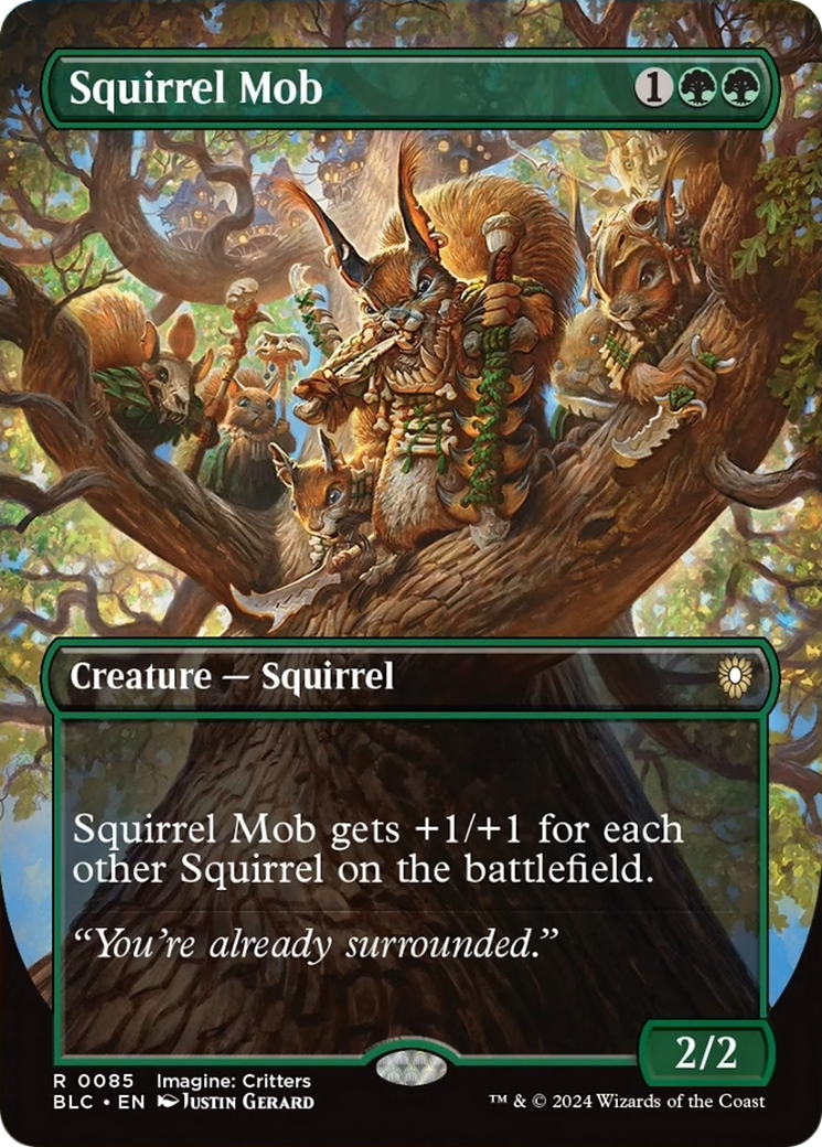 Squirrel Mob (Borderless) [Bloomburrow Commander] | Card Citadel