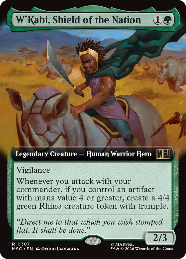 W'Kabi, Shield of the Nation (Extended Art) [Marvel Super Heroes Commander] | Card Citadel