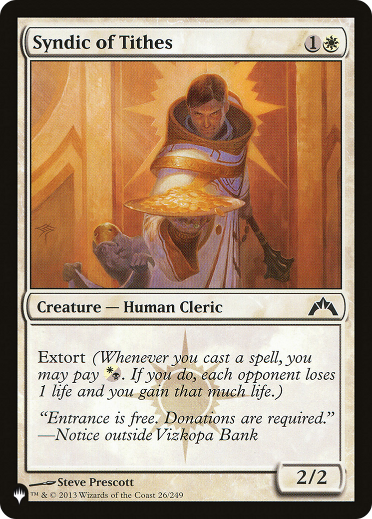 Syndic of Tithes [The List Reprints] | Card Citadel