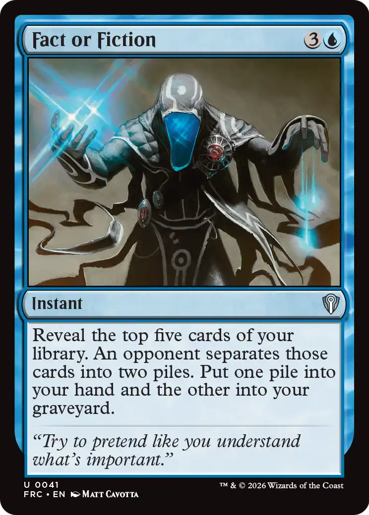 Fact or Fiction [Reality Fracture Commander] | Card Citadel