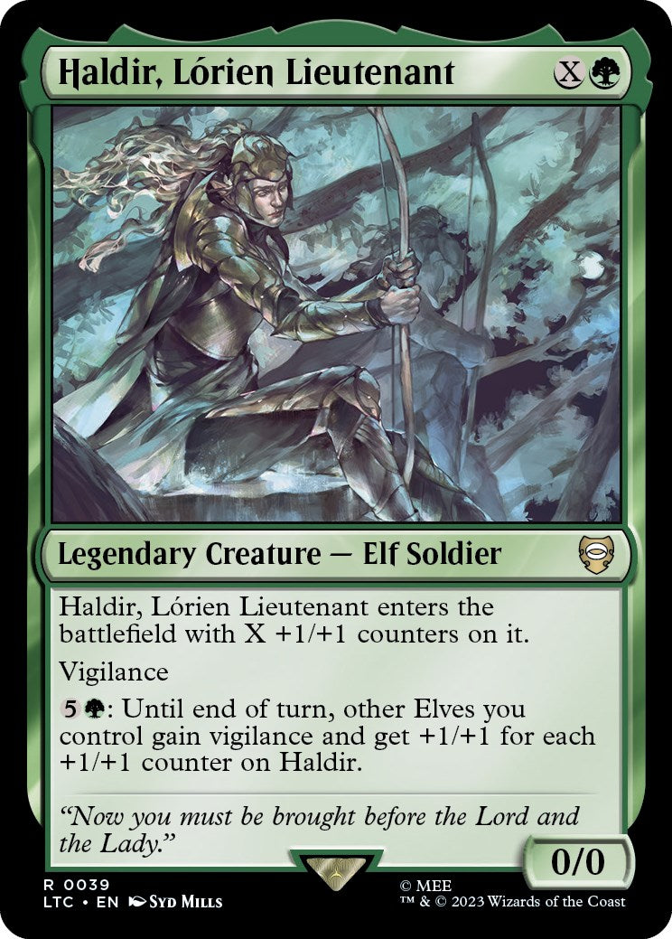 Haldir, Lorien Lieutenant [The Lord of the Rings: Tales of Middle-Earth Commander] | Card Citadel