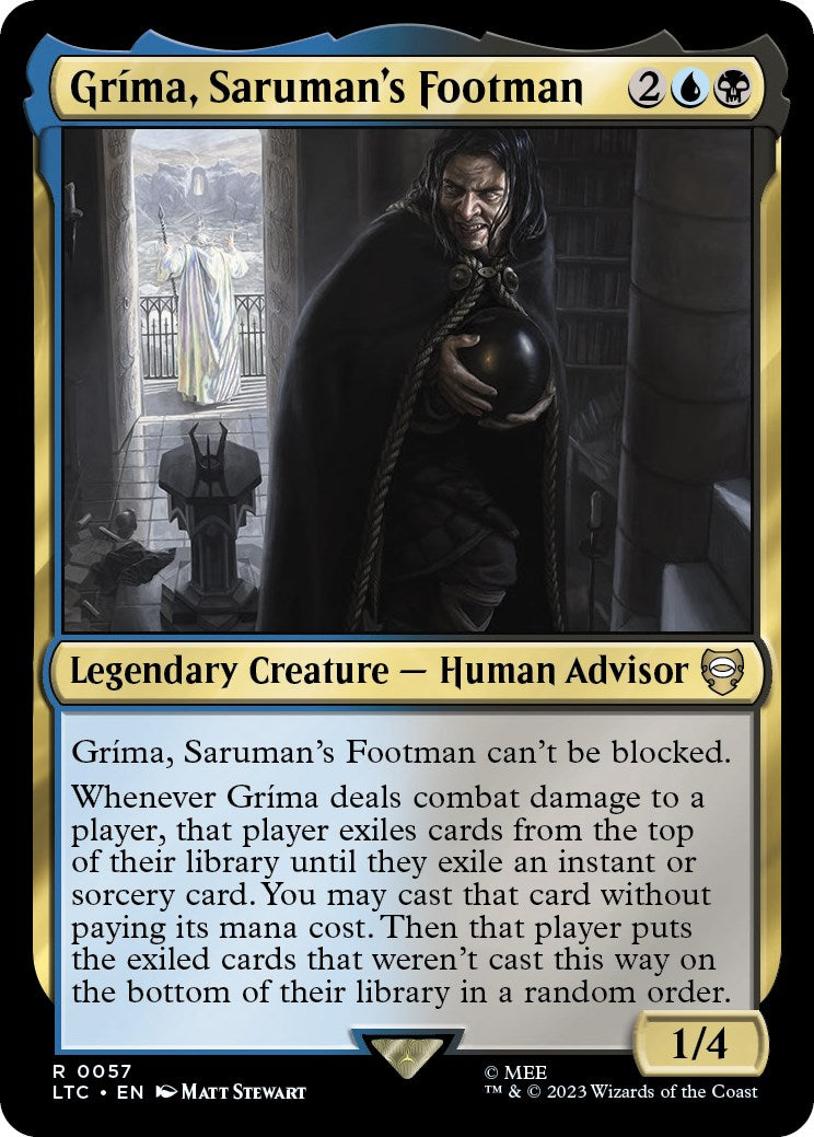 Grima, Saruman's Footman [The Lord of the Rings: Tales of Middle-Earth Commander] | Card Citadel