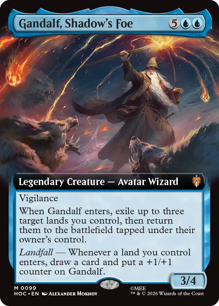 Gandalf, Shadow's Foe (Extended Art) [The Hobbit: Eternal-Legal] | Card Citadel