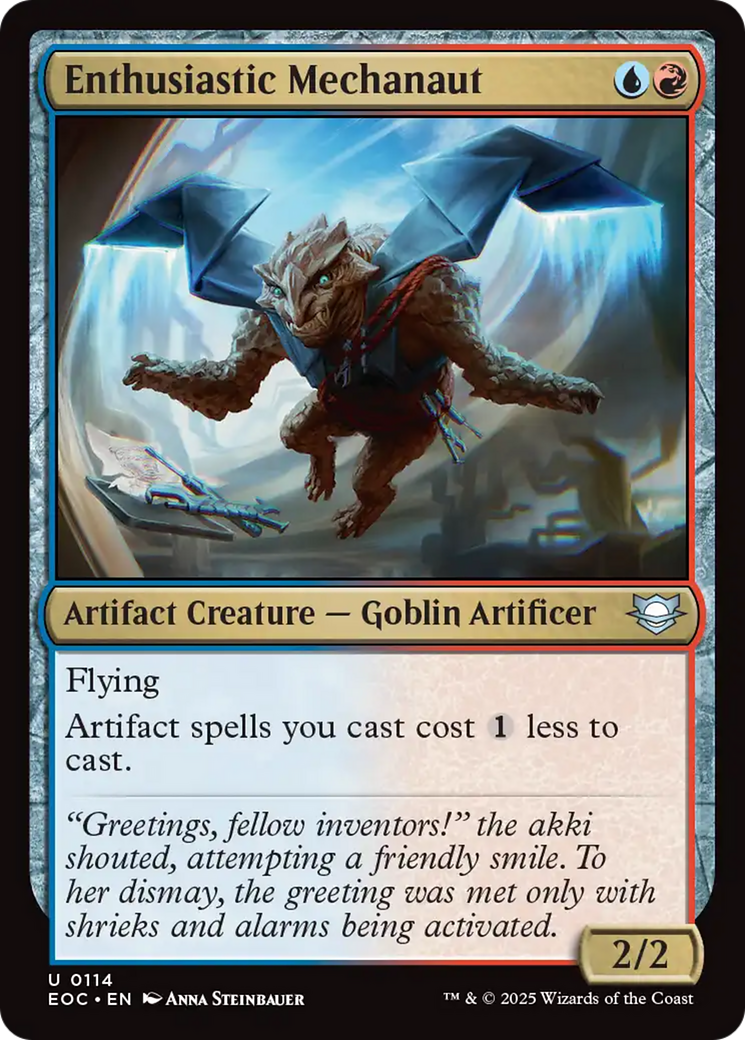 Enthusiastic Mechanaut [Edge of Eternities Commander] | Card Citadel