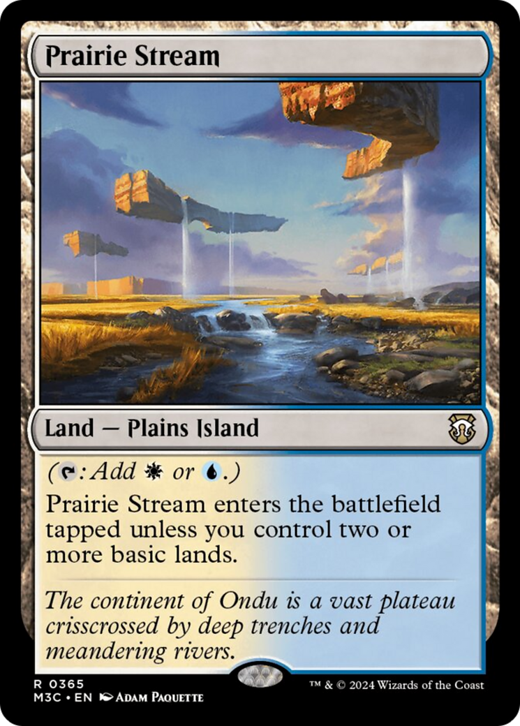 Prairie Stream (Ripple Foil) [Modern Horizons 3 Commander] | Card Citadel