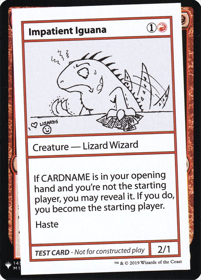 Impatient Iguana [Mystery Booster Playtest Cards] | Card Citadel