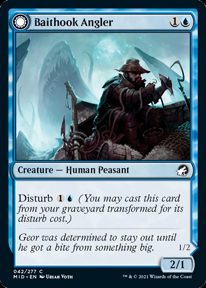 Baithook Angler // Hook-Haunt Drifter [Innistrad: Midnight Hunt] | Card Citadel