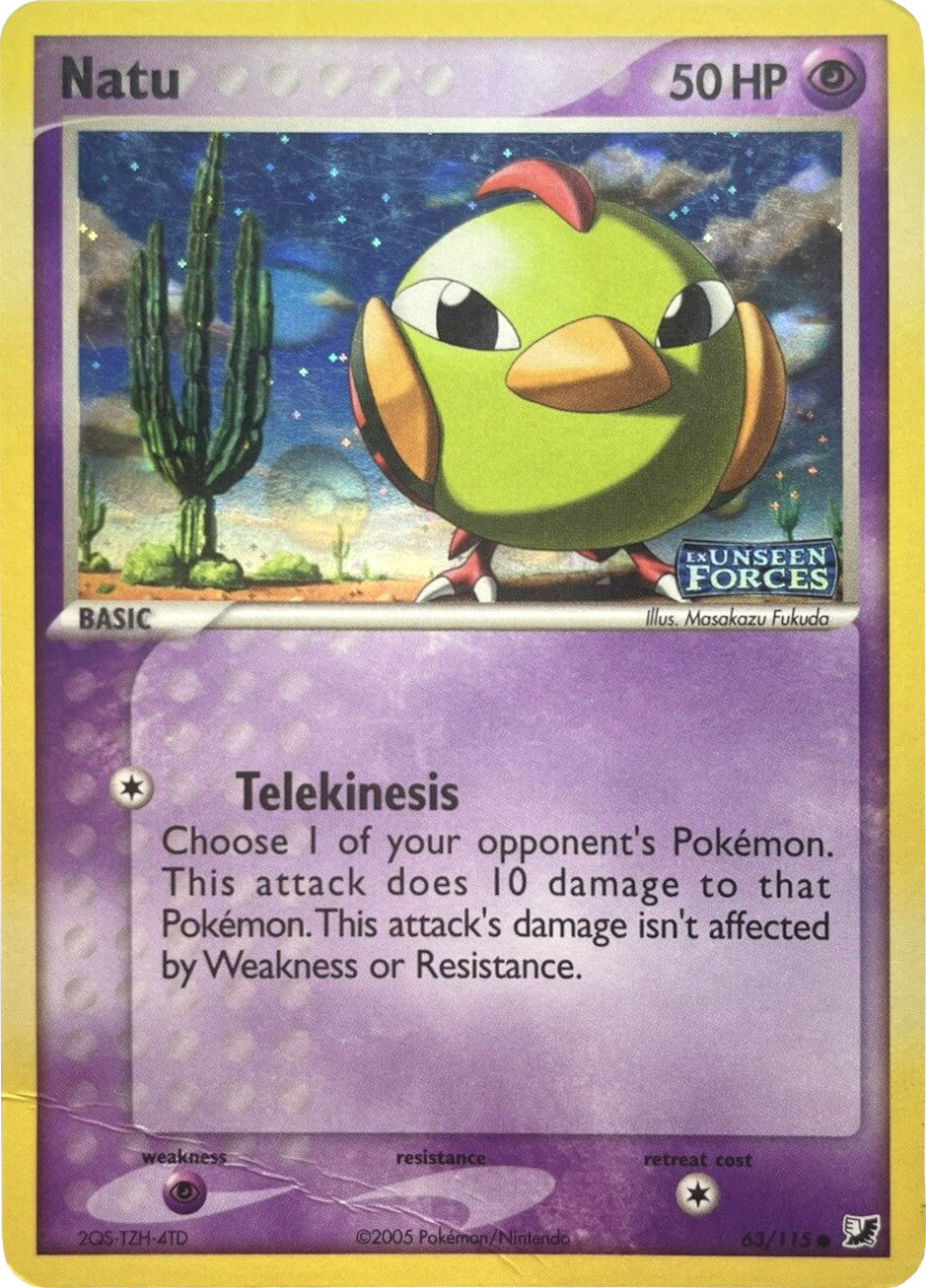 Natu (63/115) (Stamped) [EX: Unseen Forces] | Card Citadel