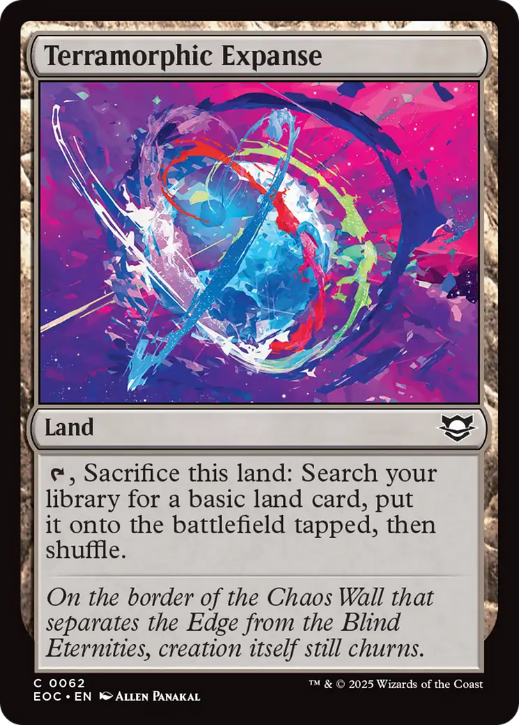 Terramorphic Expanse [Edge of Eternities Commander] | Card Citadel