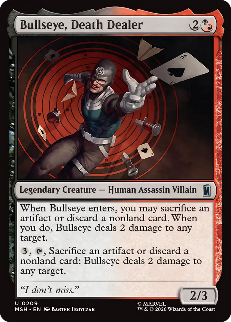 Bullseye, Death Dealer [Marvel Super Heroes] | Card Citadel
