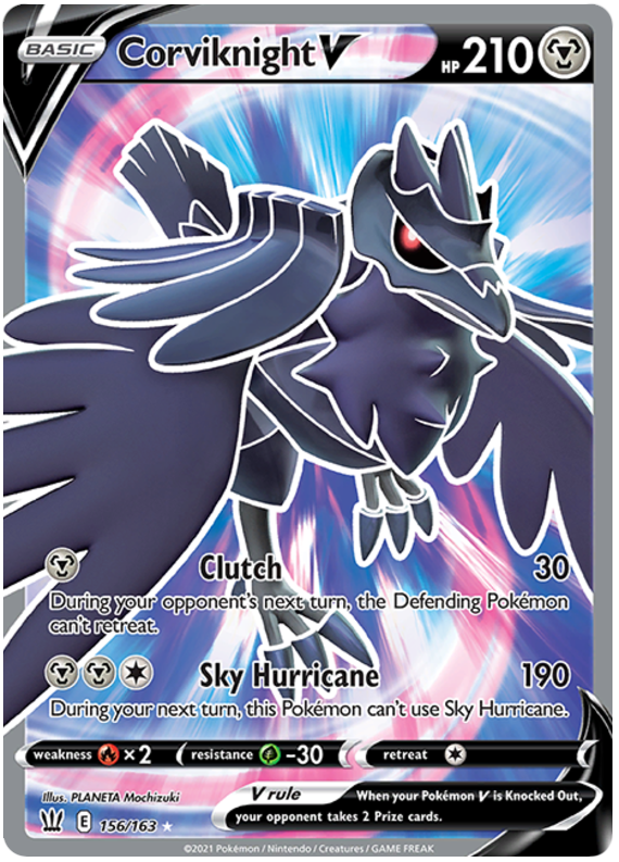 Corviknight V (156/163) [Sword & Shield: Battle Styles] | Card Citadel