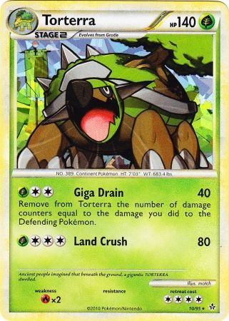 Torterra (10/95) (Cracked Ice Holo) [HeartGold & SoulSilver: Unleashed] | Card Citadel