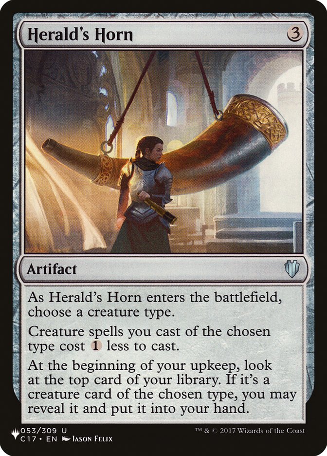 Herald's Horn [The List] | Card Citadel