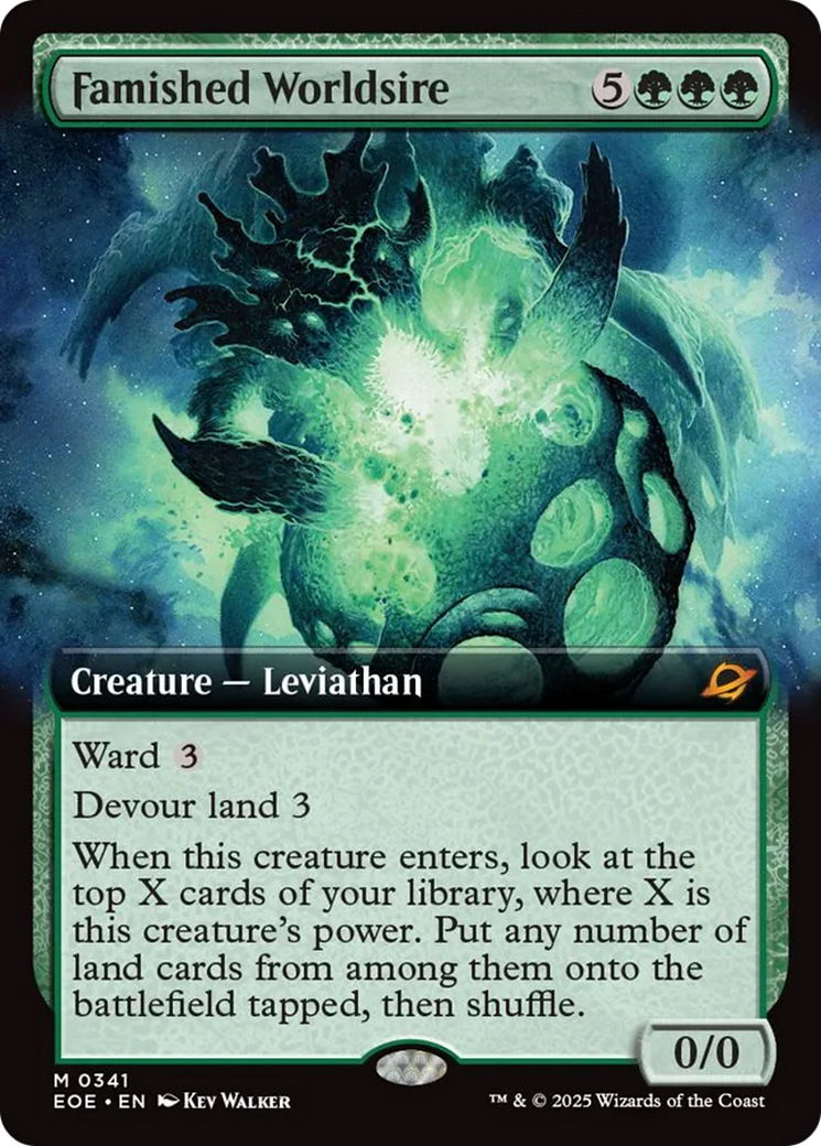 Famished Worldsire (Extended Art) [Edge of Eternities] | Card Citadel
