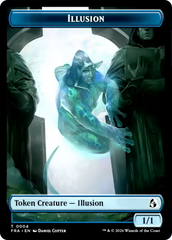 Illusion // Jace Double-Sided Token [Reality Fracture Tokens] | Card Citadel