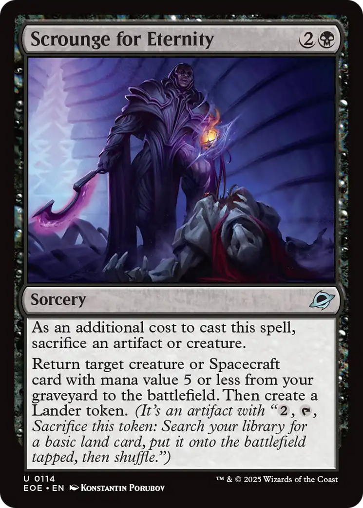 Scrounge for Eternity [Edge of Eternities] | Card Citadel