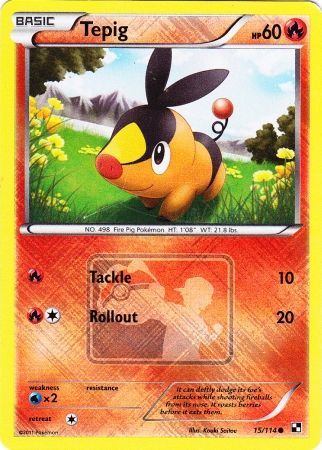 Tepig (15/114) (League Promo) [Black & White: Base Set] | Card Citadel