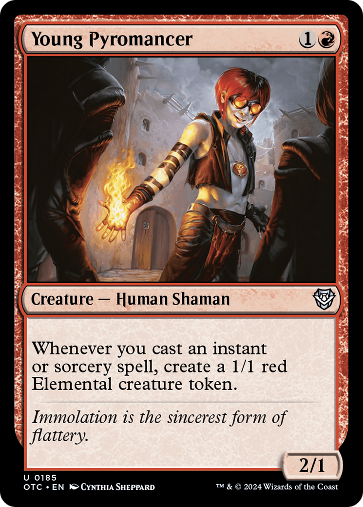 Young Pyromancer [Outlaws of Thunder Junction Commander] | Card Citadel