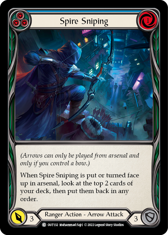 Spire Sniping (Blue) [OUT132] (Outsiders) | Card Citadel