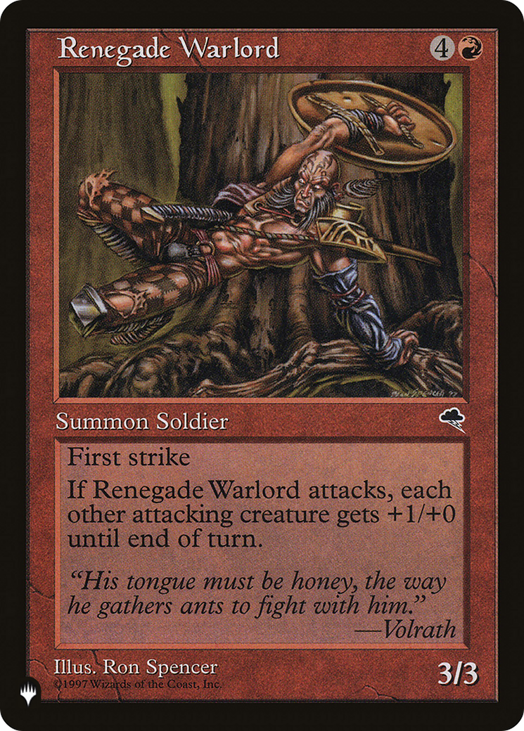 Renegade Warlord [The List Reprints] | Card Citadel