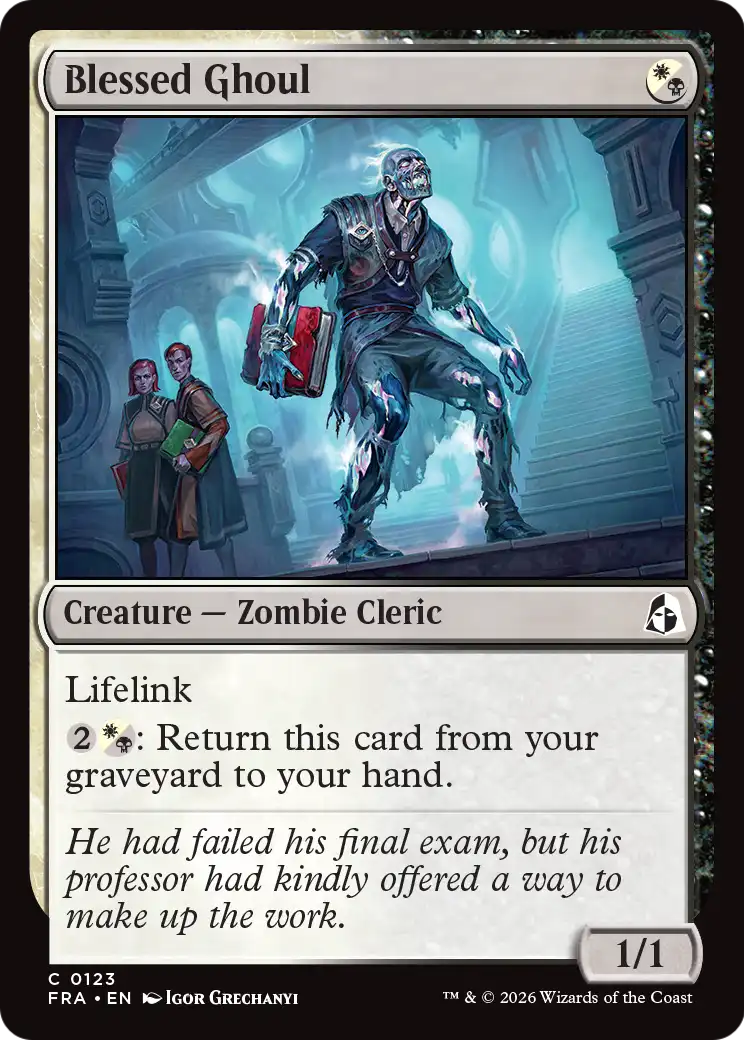 Blessed Ghoul [Reality Fracture] | Card Citadel