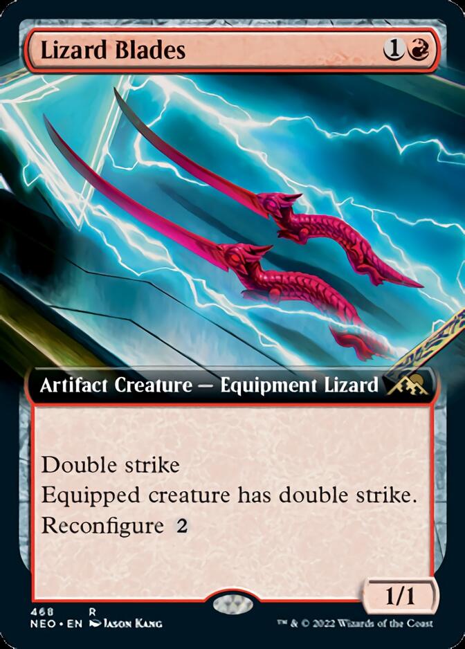 Lizard Blades (Extended Art) [Kamigawa: Neon Dynasty] | Card Citadel