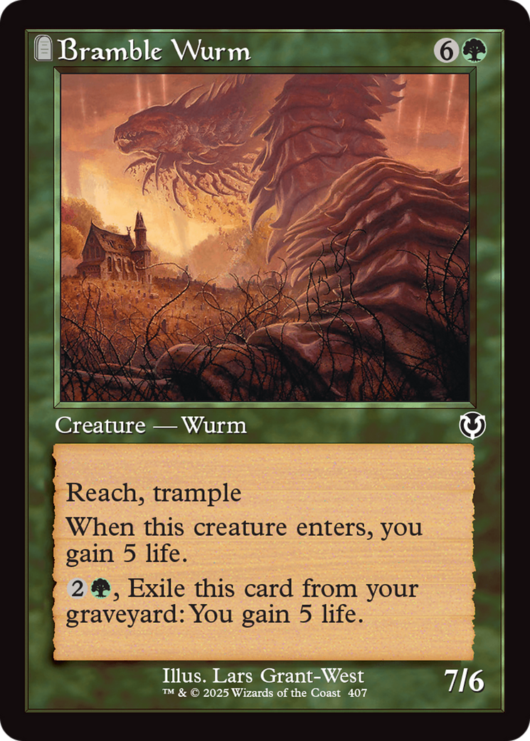 Bramble Wurm (Retro Frame) [Innistrad Remastered] | Card Citadel