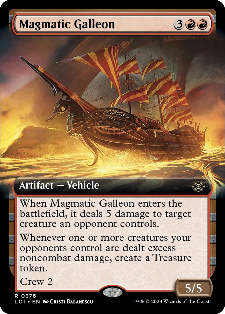 Magmatic Galleon (Extended Art) [The Lost Caverns of Ixalan] | Card Citadel