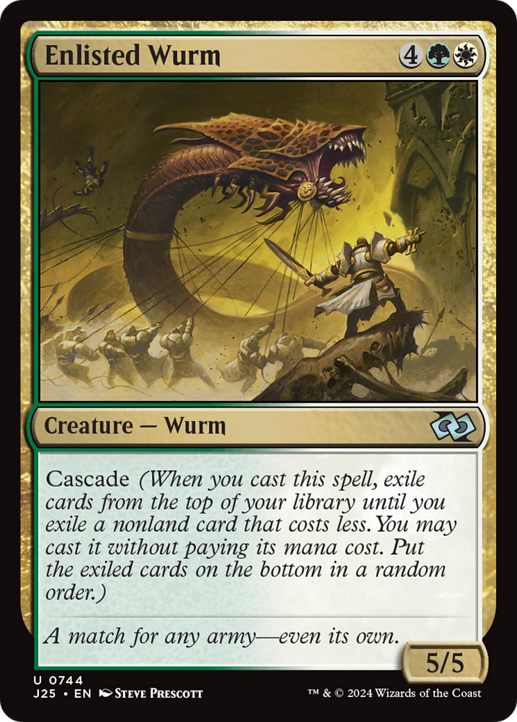 Enlisted Wurm [Foundations Jumpstart] | Card Citadel