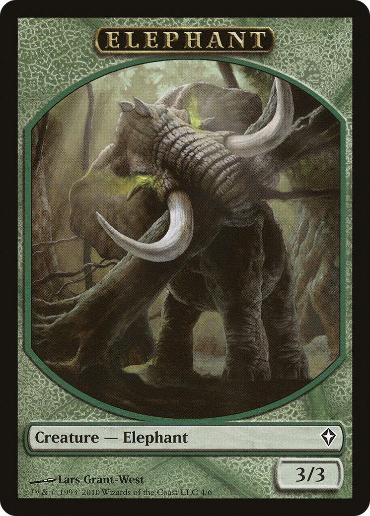 Angel // Elephant Double-Sided Token [Marvel Super Heroes Commander Tokens] | Card Citadel