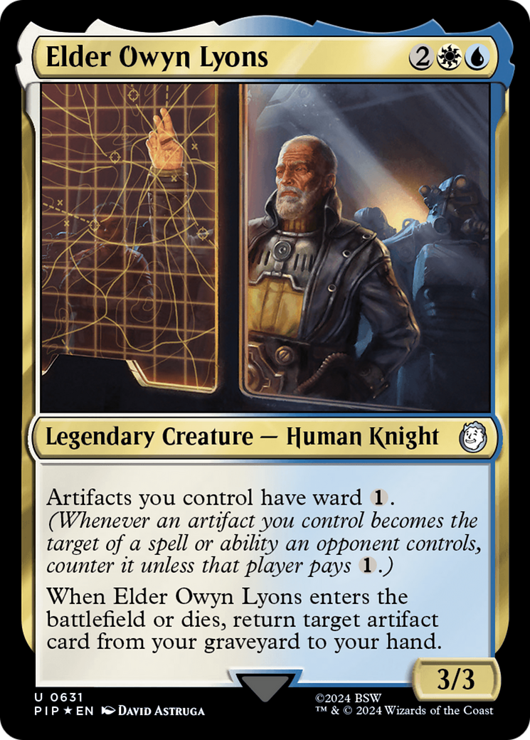 Elder Owyn Lyons (Surge Foil) [Fallout] | Card Citadel