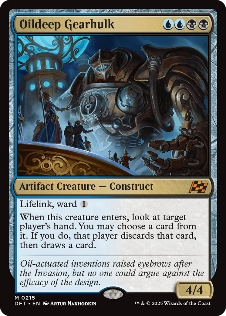 Oildeep Gearhulk [Aetherdrift] | Card Citadel