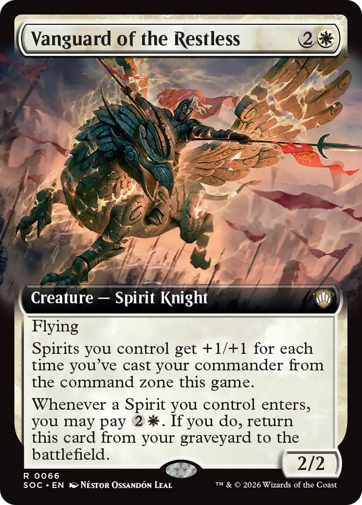 Vanguard of the Restless (Extended Art) [Secrets of Strixhaven Commander] | Card Citadel
