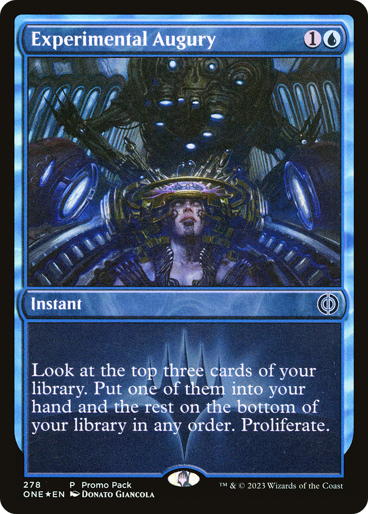 Experimental Augury (Promo Pack) [Phyrexia: All Will Be One Promos] | Card Citadel